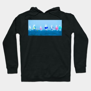 All the Pretty Sailboats in a Row Hoodie